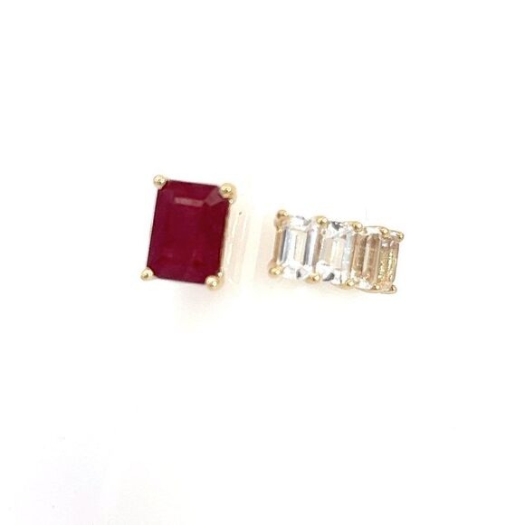 Natural Ruby Sapphire Ring 6.5 14k W Gold 3.64 TCW Certified $4,950 310635 - Picture 12 of 16